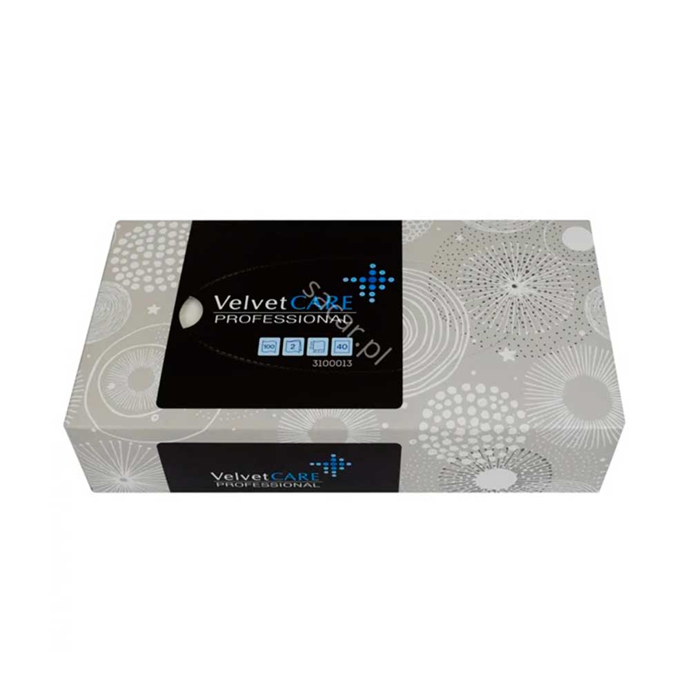 Chusteczki Velvet Care 2w celuloza białe (100)
