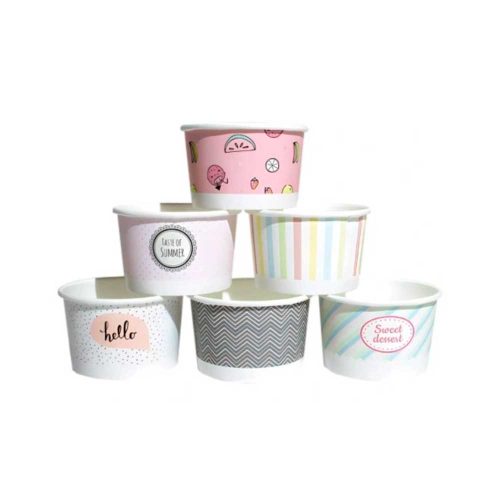 Miseczka do lodów 130ml Pastel MIX op 25szt