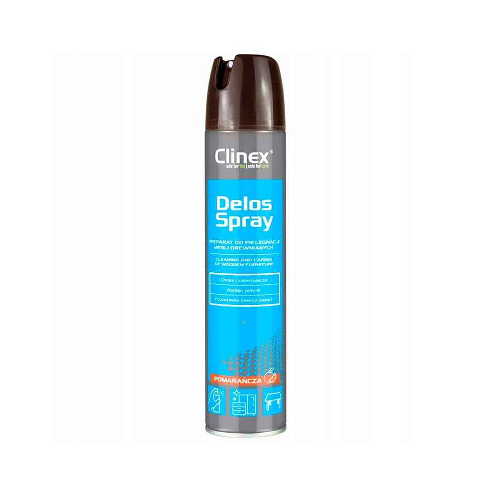 Spray do pielęgnacji i czyszczenia mebli drewnianych Clinex, 300ml