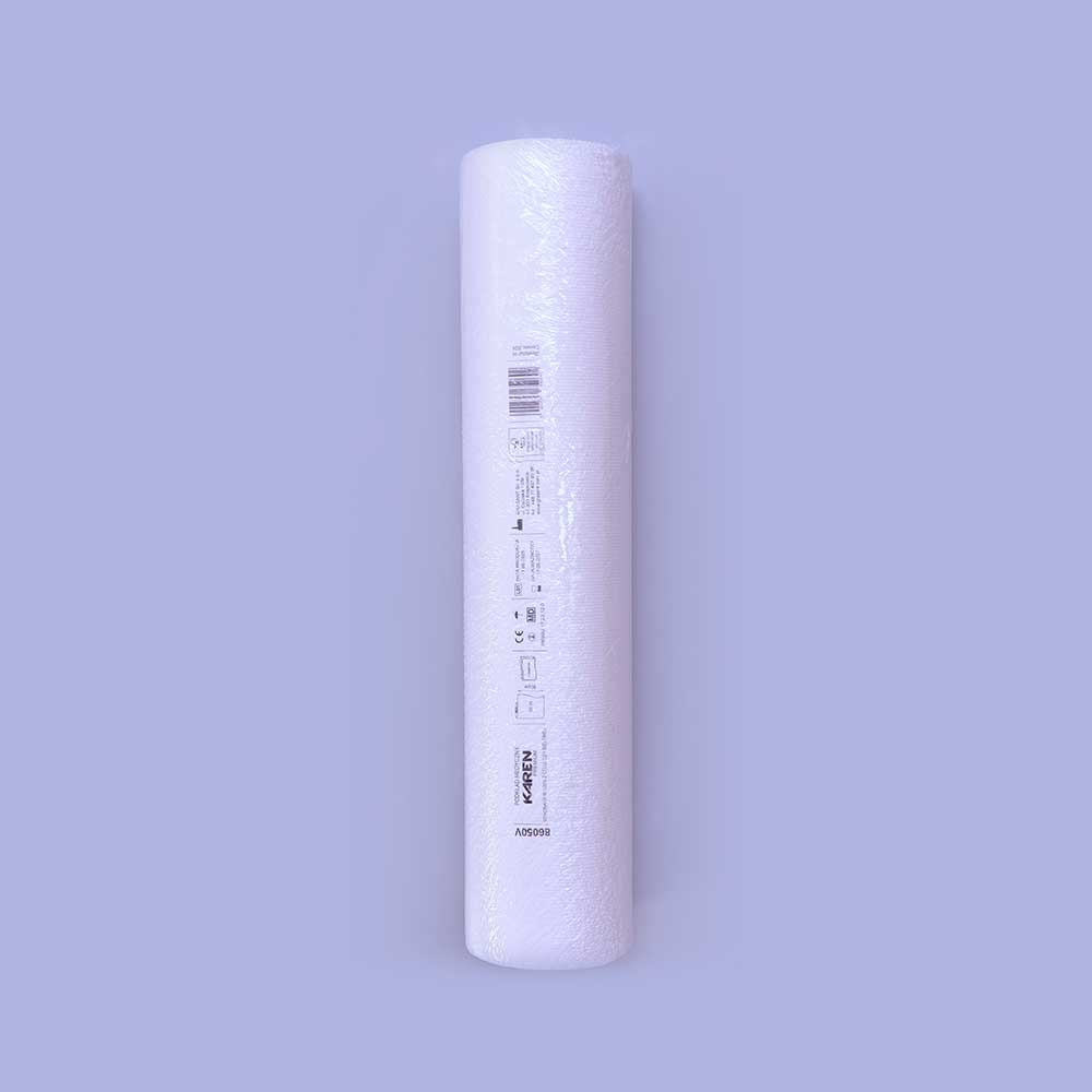 Podkład medyczny biały, celuloza, 60cm/50m 2warstwowy