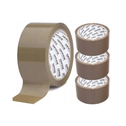 Taśma pakowa brązowa, Office Products, 48mmx50, 3 szt.