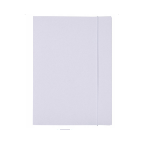 Teczka płaska z gumką Office Products A4, biała