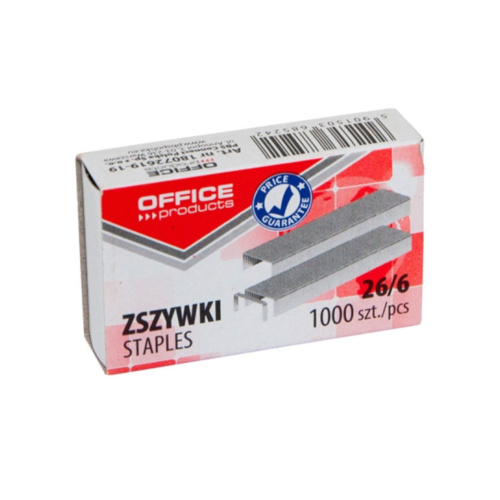 Zszywki Office Products 26/6 1000szt