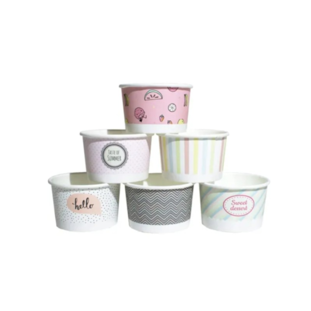 Miska do lodów 130ml Pastel MIX, 25sztuk