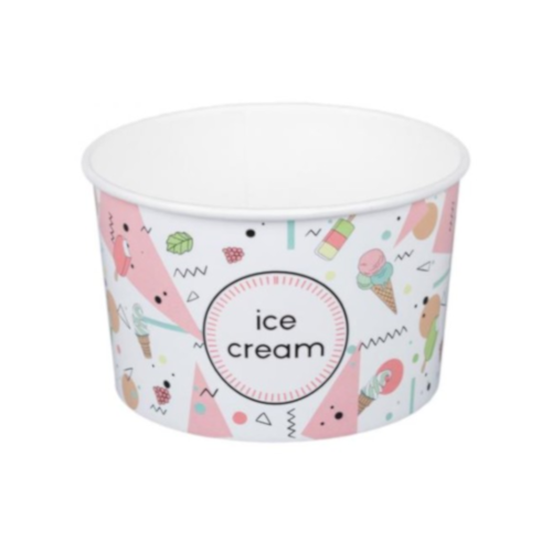 Miska pap nadruk 160ml ICE CREAM, 25szt