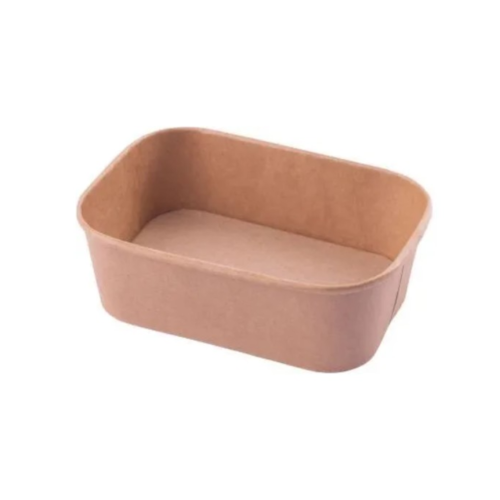 Miska prostokątna 750ml kraft premium plus, 50szt