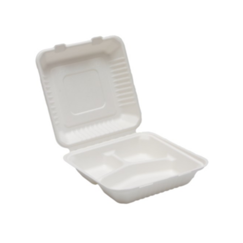 Menu box 3-komorowy 220x200 trzcina cukrowa Natura, 50szt