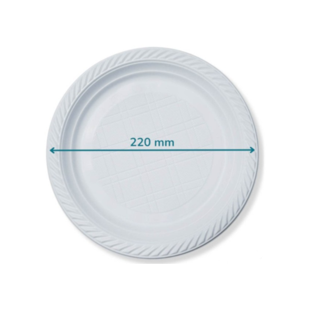 Talerz wielorazowego użytku 220mm PP 100szt