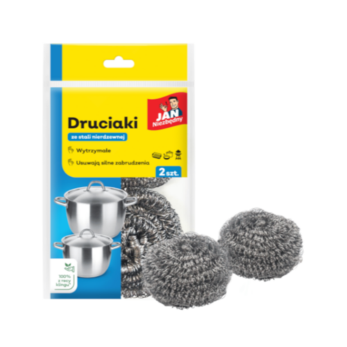 Druciak za stali nierdzewnej Jan Niezbędny 2szt.
